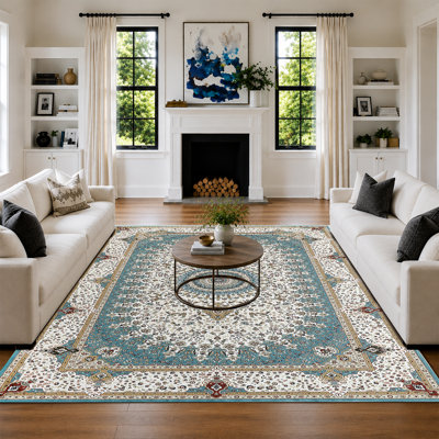 Arvada Rectangle Oriental Shaggy Area Rug