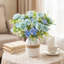 Bouquet de fleurs de pivoines artificielles, ensemble de 4 fausses fleurs de 13 pouces avec verdure pour décoration de vase de mariage-129172287