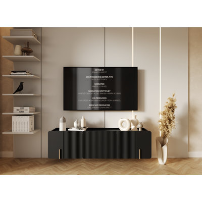Cronenbold Unfinished TV Stand for TVs up to 55"