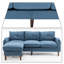 Contemporary Classic Reversible Modular L-Shaped 3-Seater Sectional Sofa-92773994