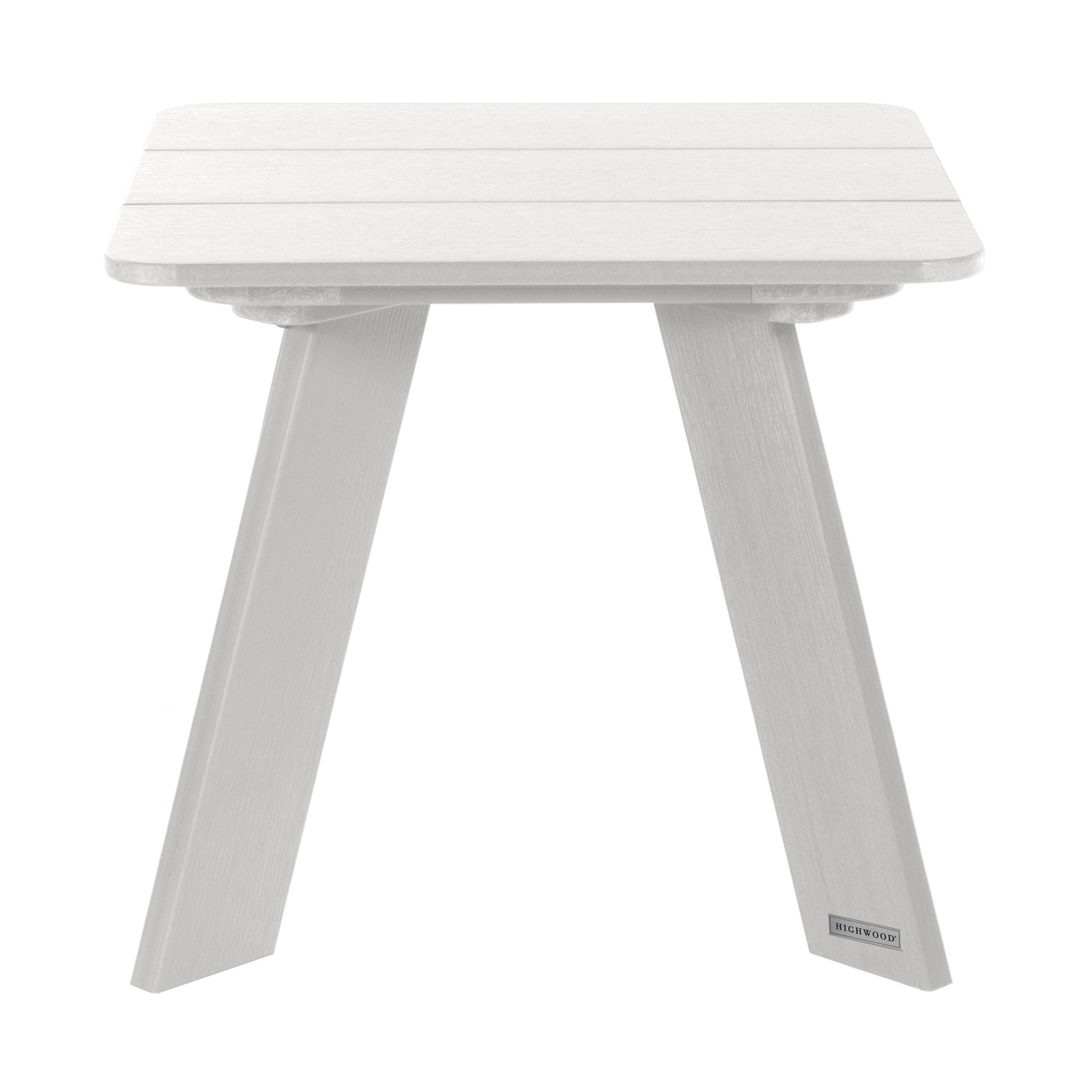 Byrnes 17.8'' Plastic / Acrylic Outdoor Side Table, White