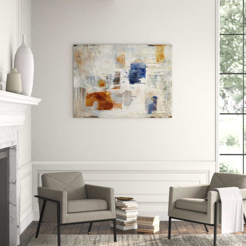 Calico Rain Print by Samuel Kane, Knife Gel, 36" H x 48" W x 1.5" D