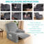 Housse pour fauteuil inclinable à coussins carrés/rectangulaires-1367264841