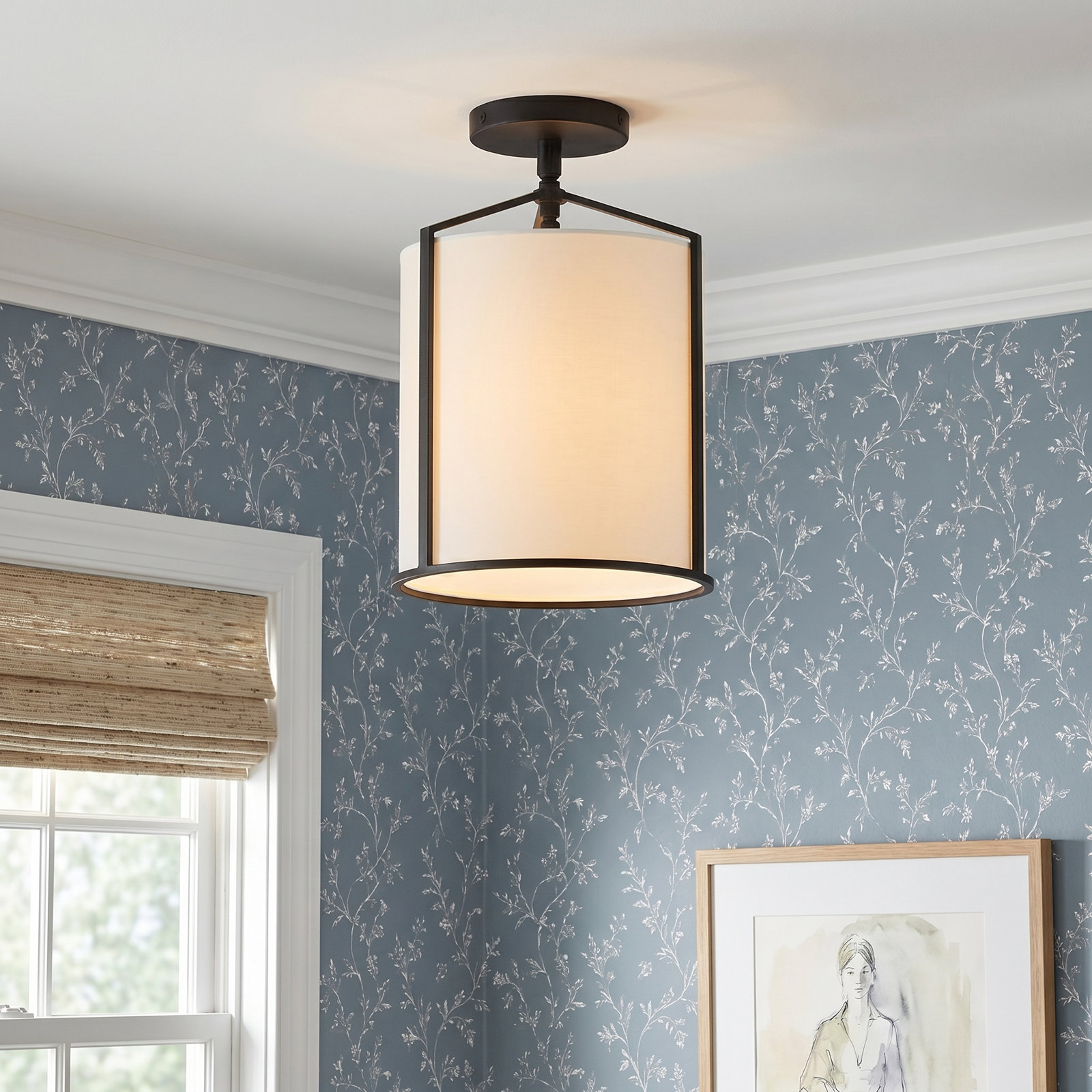Single Light Semi Flush Mount