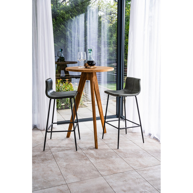 Encinas Barstool Vegan Leather Forest Green SET OF 2