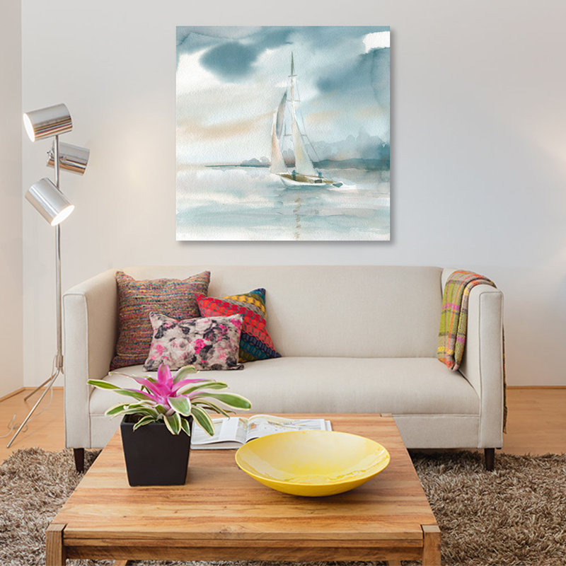 «Subtle Mist», reproduction sur toile, H 37 po x l 37 po x P 1,5 po, Pas de tapis, Toile tendue