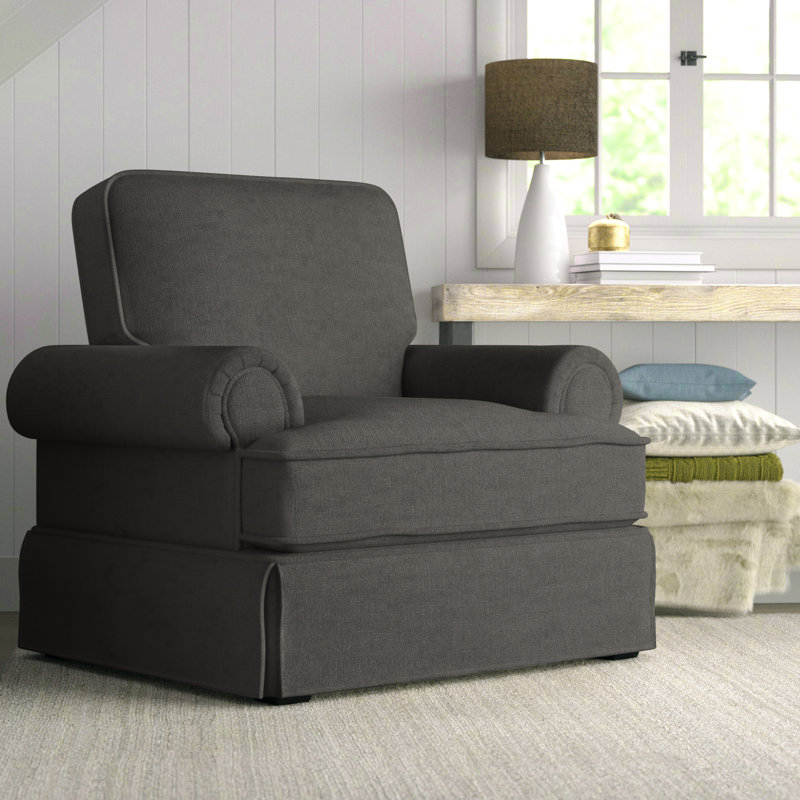 Fauteuil en polyester Fogg, Gris