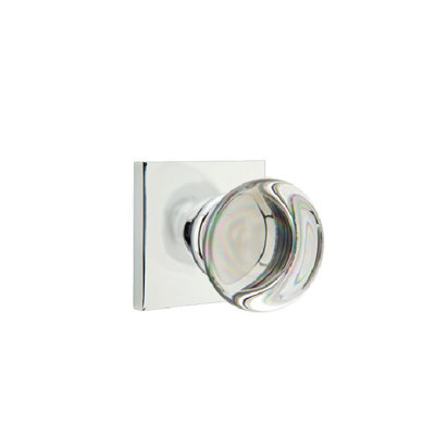 Providence Round Knob with Square Rosette