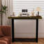 Drost 100cm Solid Wood Top Console Table