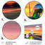 Coucher de soleil sur le Tarmac II - ensemble de décorations murales de transport en métal