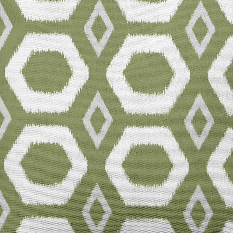 Outdoor Reversible Throw Pillow, Olive, 16" H x 16" W