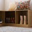 Banc de rangement de coin pour chaussures
