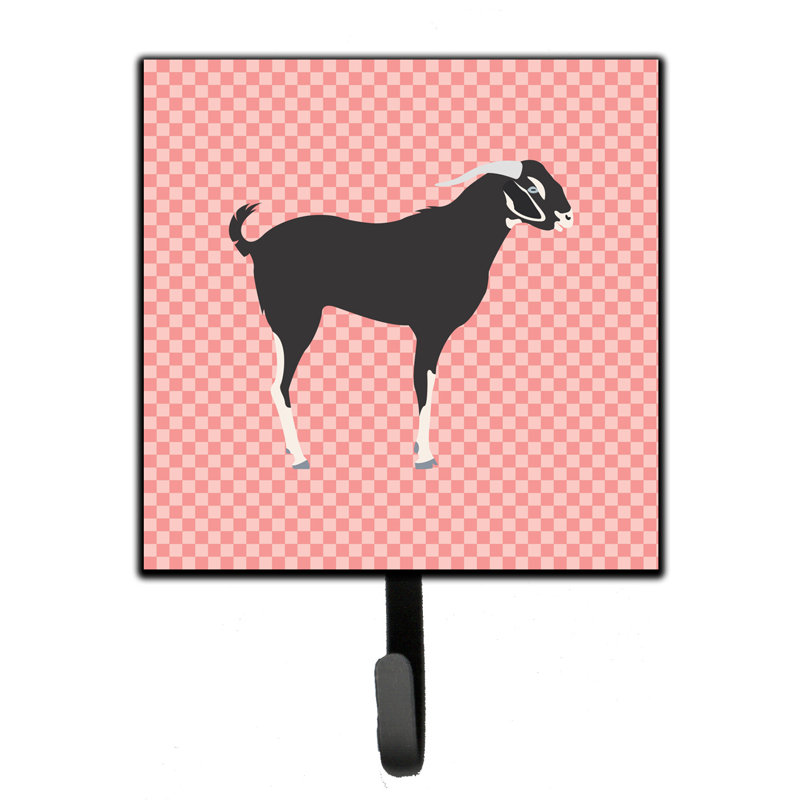 Organisateur de clés murales bengal chèvre avec crochets clés Gro, Rose