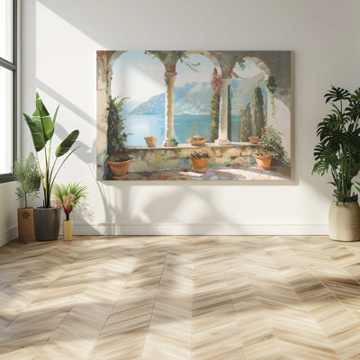 Lakeside Repose, Large Canvas Print