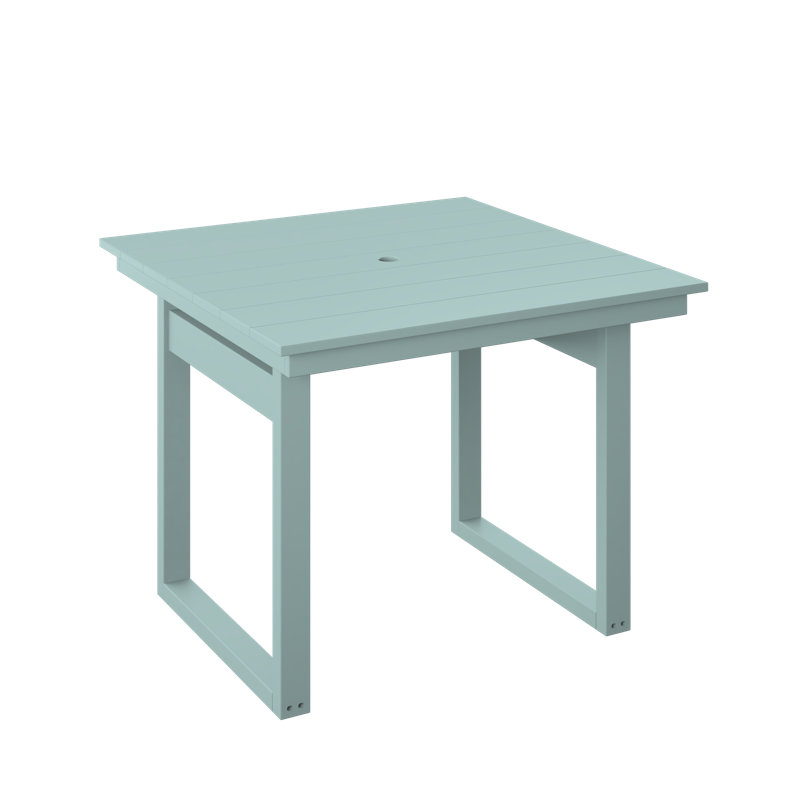  Table carrée moderne de 38 po de hauteur comptoir, gris clair, Gris clair, H 36 po x l 38 po x P 38 po, Gris clair