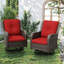 Coussin d'extérieur à assise profonde avec tissu en oléfine (ensemble de 2)-239879102