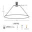 Abat-jours de rechange coniques en métal 14 po Kira Home, ouverture ajustable 1-5 / 8 po pour douille à filetage moyen, 6,75 po x 14,25 po, finition bronze vieilli, paquet de 3