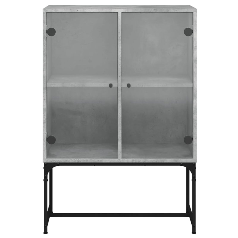 Aanvi Steel Standard Accent Cabinet, Concrete Grey