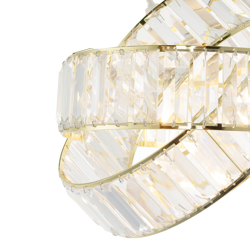 18cm H Acrylic Novelty Pendant Shade ( No Direct Attachment Method ) in Gold