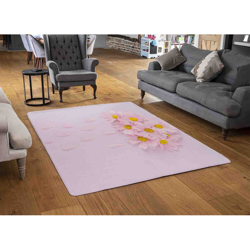 Minesh Floral Area Rug, Rectangle 80 x 150cm 