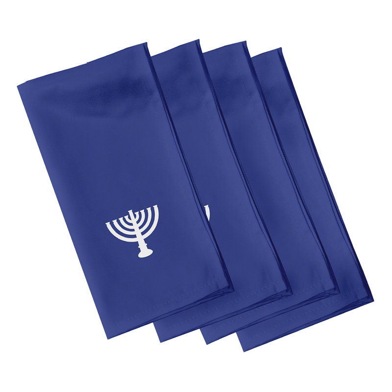 Laila-Iman Polyester Traditional Napkins, Blue