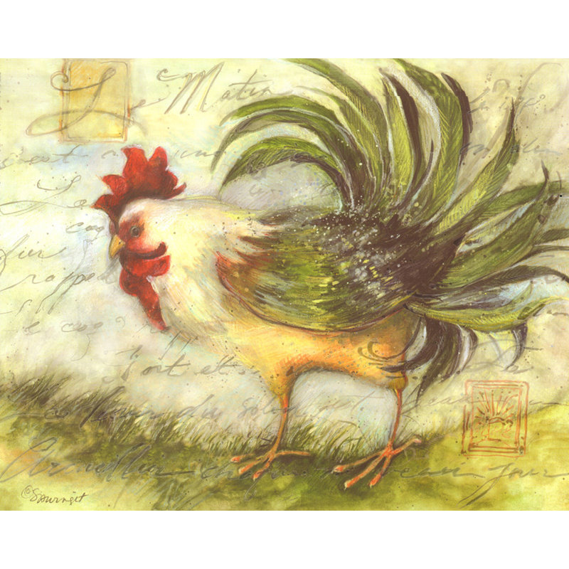 Le Rooster IV, H 19 po x l 24 po