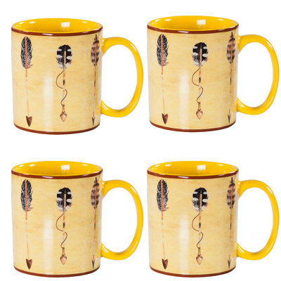Ensemble de grandes tasses en céramique Arrow Design