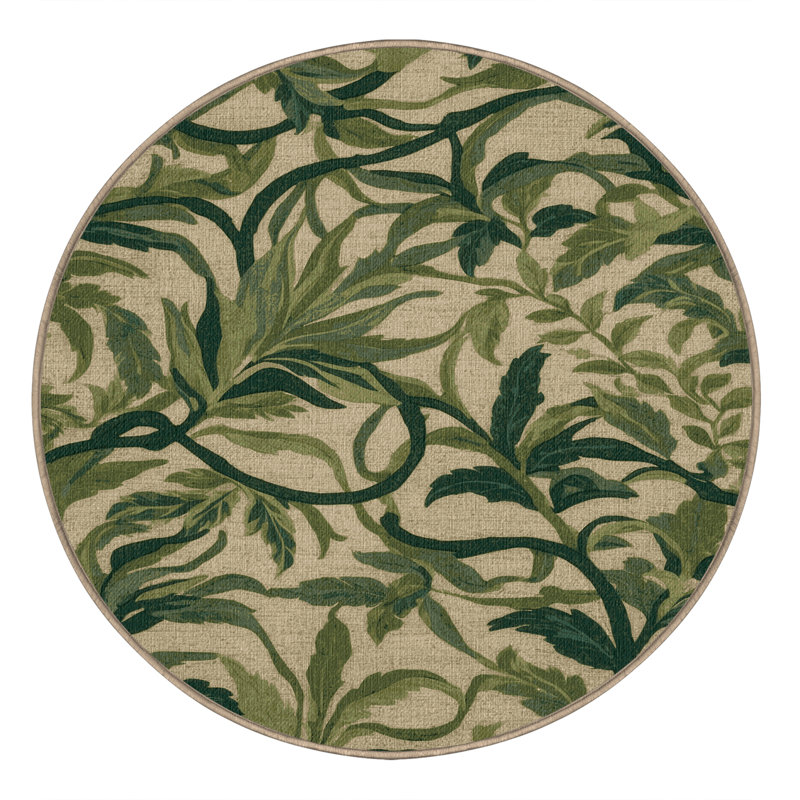  Tapis lavable Hawaiian, Rond 3 pi