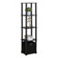 Evianna Shelving Unit Bookcase with Fabric Bin-1543924070