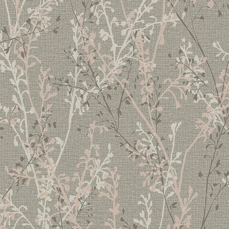 Boutique Breeze Sprig Floral Wallpaper, Beige