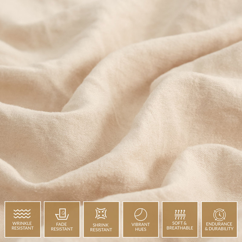 Premium Prewashed Microfibre King Duvet Cover Set Durable Comfort Hypoallergenic with Zipper Closure