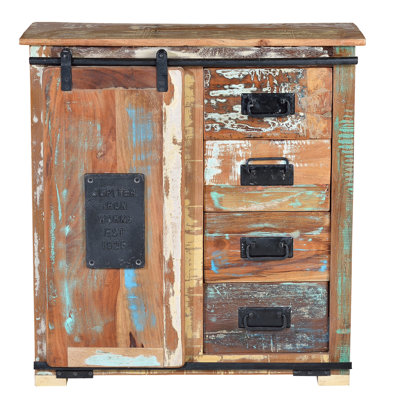 Solid Wood 80cm W 4 - Drawer Chest of Drawers