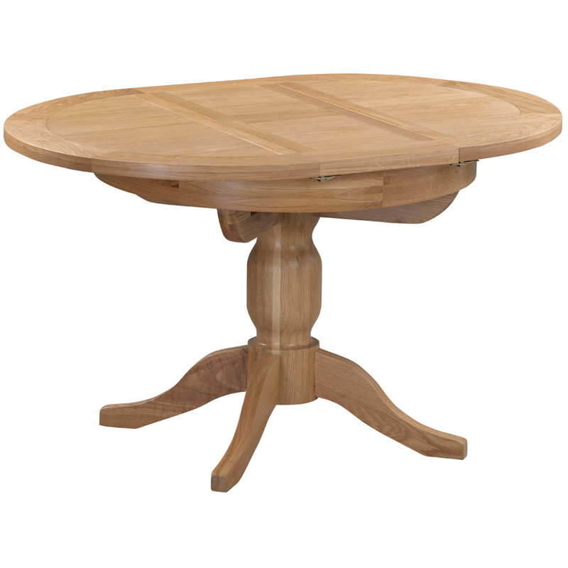 Forelli Extendable Oak Oval Dining Table
