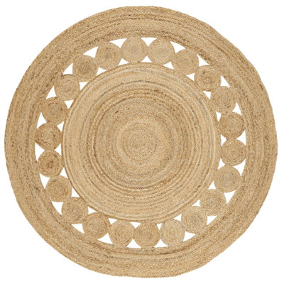 Mindy Hand Loomed Beige Rug