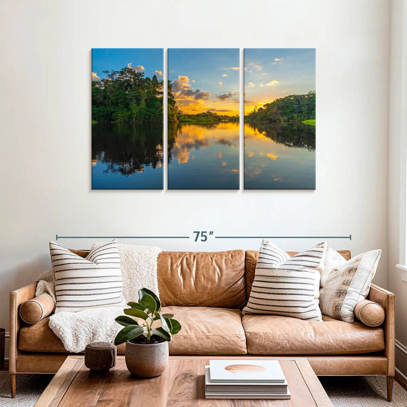 Alvord Amazon River Sunset, 36" H x 57" W
