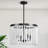 4 - Light 18" Dimmable Wood Beaded Pendant Lights-1206744487