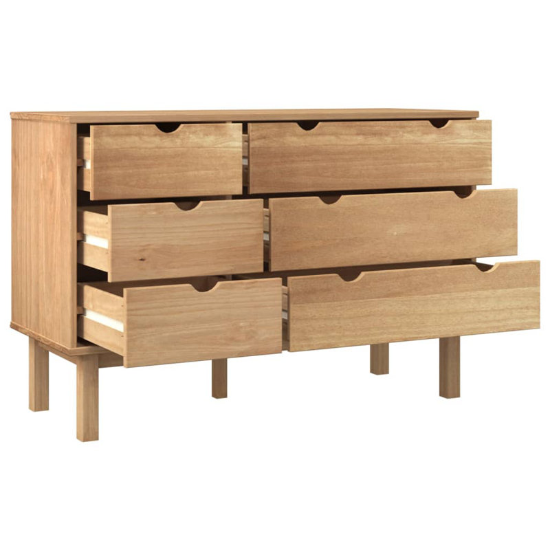 Commode avec tiroirs VidaXL, Brun