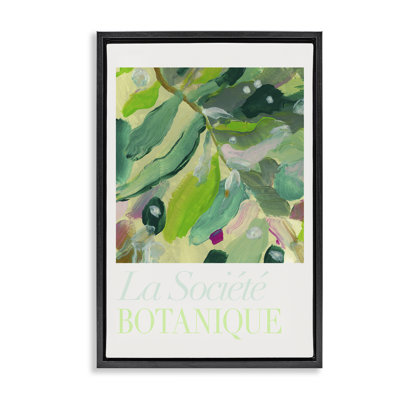  "Abstract French Botanicals", toile flottante encadrée par cartissi
