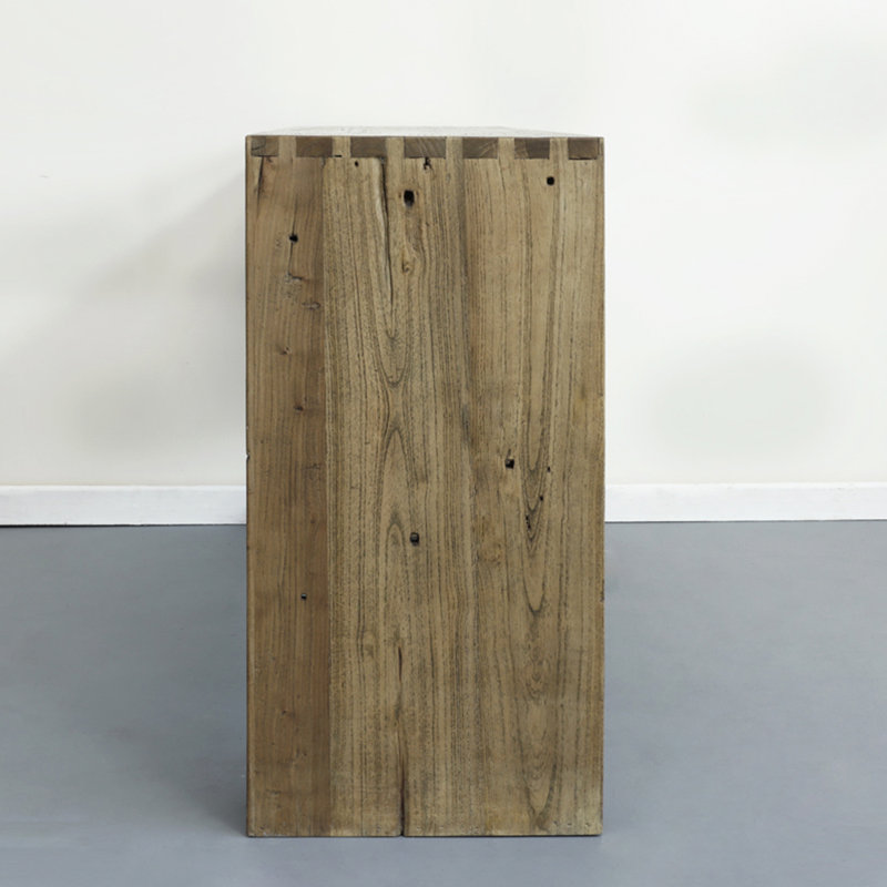 58.27" Brown Rectangular Solid Wood Console Table