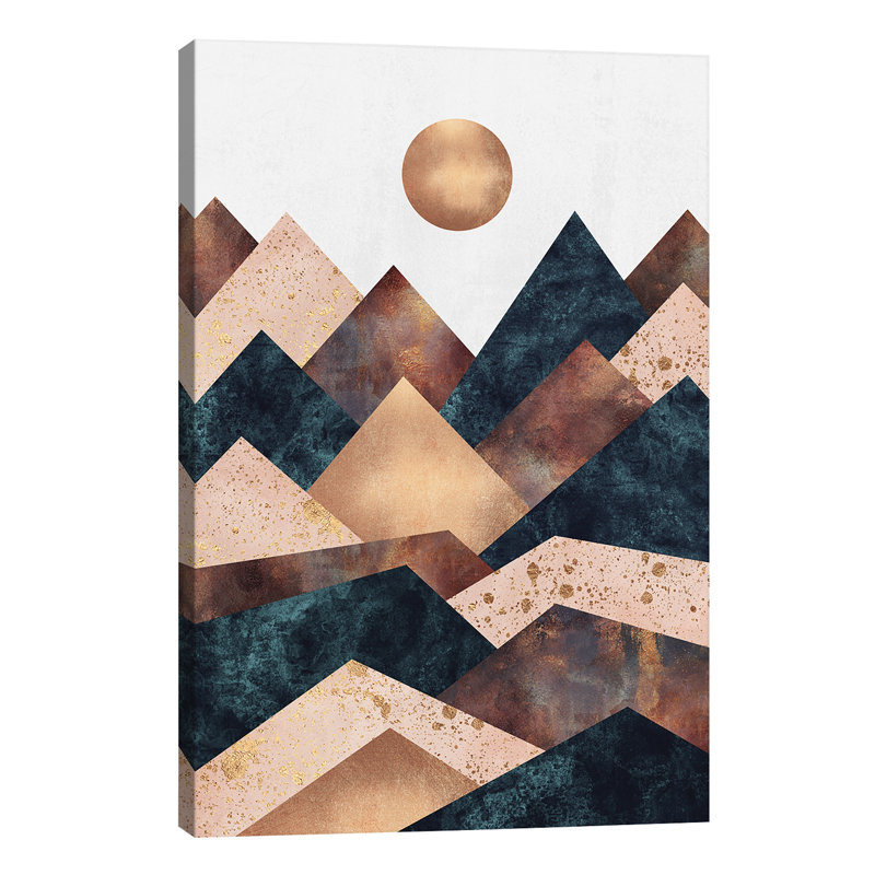 Autumn Peaks by Elisabeth Fredriksson - Print on Canvas, Wrapped Canvas, 30.48 cm H x 45.72 cm W
