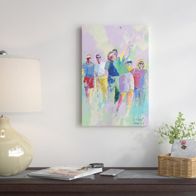 Womens golf, reproduction d’art sur toile tendue