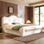 Lit escamotable simple avec placard, tiroirs et bureau