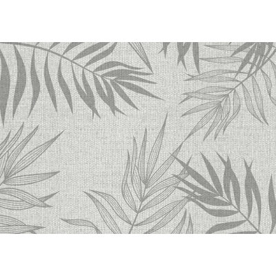Almeater Rectangle Floral Vinyl Area Rug