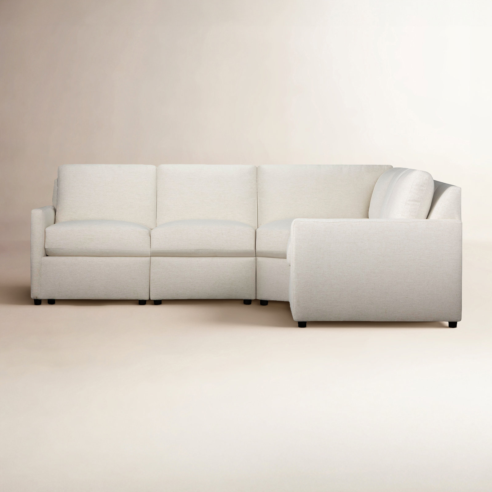 Damari Sectional, Nomad Snow Crypton® Chenille