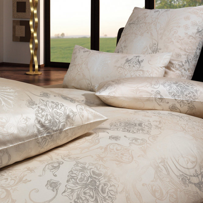 Gregorio Duvet Cover Set, Sand, 155 x 220cm - 1 Pillowcase (80 x 80 cm)