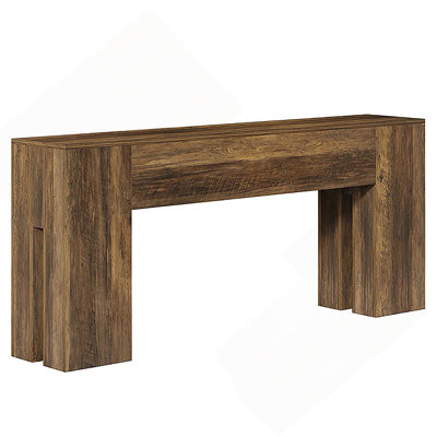 Rustic Farmhouse Console Table With Heavy-Duty Reinforced Top, Perfect For Hallways And Entryways