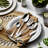 HENCKELS Alcea Flatware Set, 65-Piece, Silver