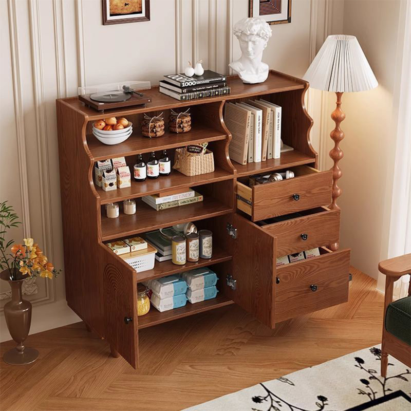 Medium Ancient Style Large Capacity Display Case, Brown