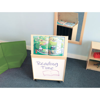6 Compartment Manufactured Wood Book Display