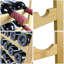 Coltan 28 Bottle Solid Wood Floor Wine Bottle Rack-274754471